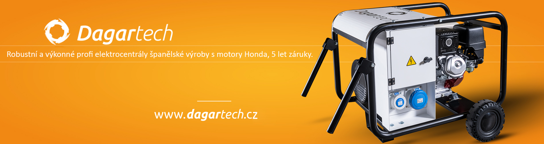 dagartech.cz - Profesionální elektrocentrály s motorem Honda